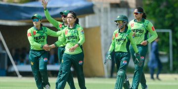 پاکستان ویمنز ٹیم کی شاندار فتح، زمبابوے کو پہلے ٹی20 میں 153 رنز سے شکست